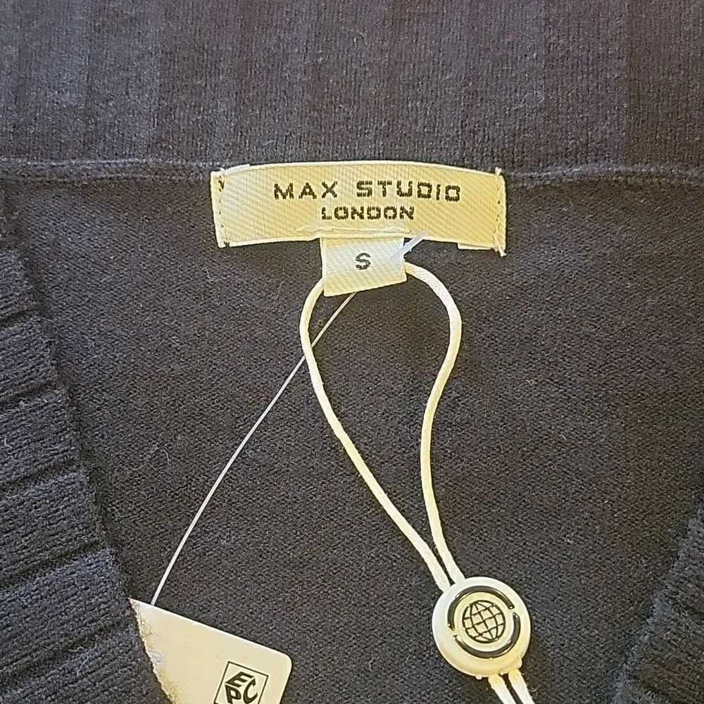 Max Studio Sweater,black, oversize